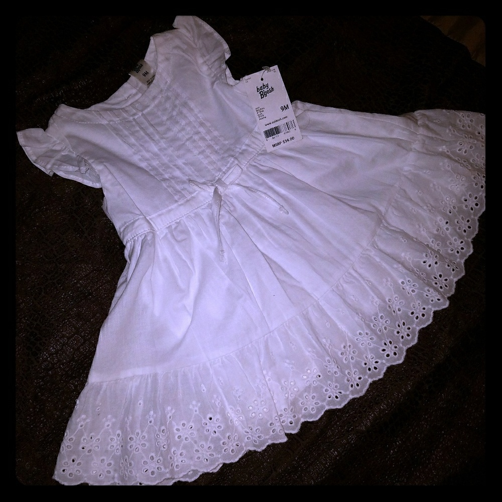 New Baby B'gosh White 9month dress